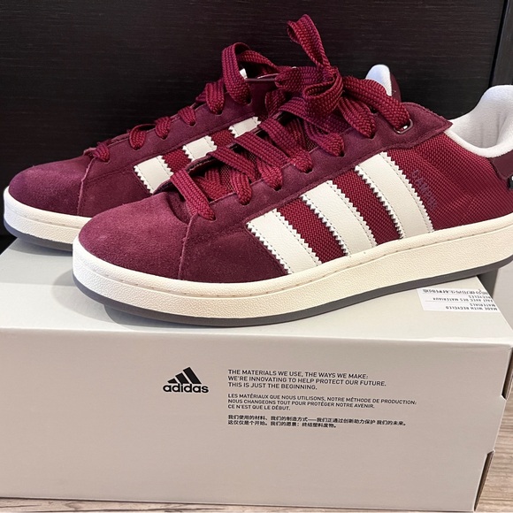 Adidas Campus 00s Men’s Adidas Sneakers - US Size 9, Brand New (Maroon/White) - Picture 5 of 8